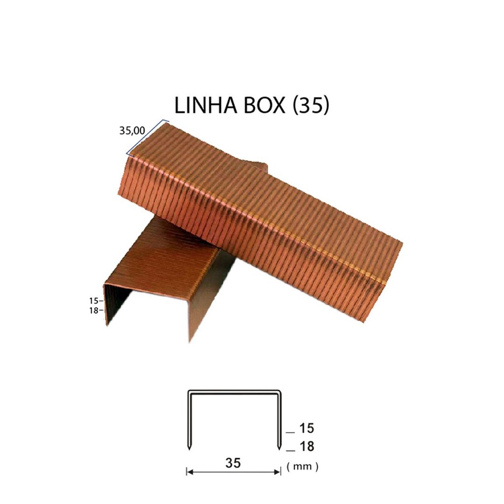 Grampo para Fechamento de Caixa de Papelão Box 35/18mm Guara com 3.200 unid. em Oferta na Shopee