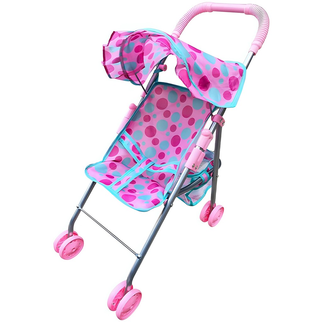 Carrinho De Boneca Reborn Rosa Divertido Estampado Para Meninas - Dm Toys em Oferta na Shopee