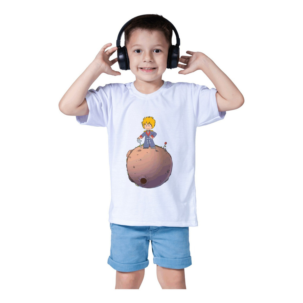 Roupa Camisa Infantil Menino Menina Pequeno Príncipe Rei