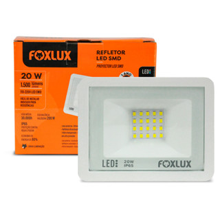 Refletor Led Foxlux 20W 6500K Branco Bivolt | iluminação eficiente, luz branca intensa em Oferta na Shopee