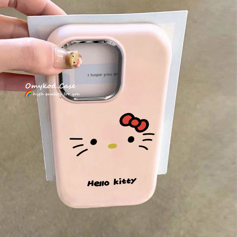 Para Samsung A15 A12 A50 A50S A05 A05S A25 A35 5G A04 A30S A32 A13 A14 A22 A23 A24 A33 A53 A51 A52 A52S A03S M12 Capa De Celular Fosca Cor Doce Hello Kitty Flexível