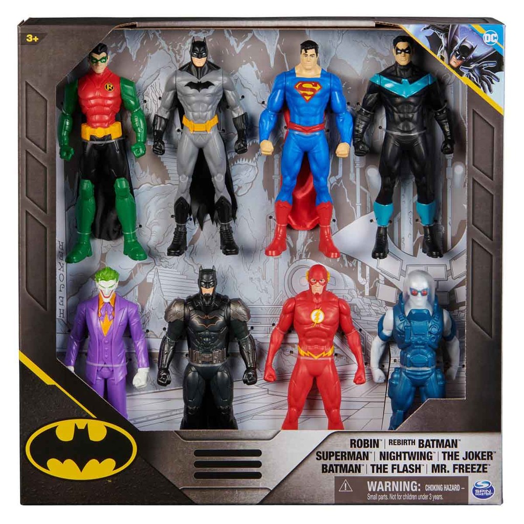 8 Bonecos Heróis e Vilões da DC de 15cm - Batman - Hobbies & Collections