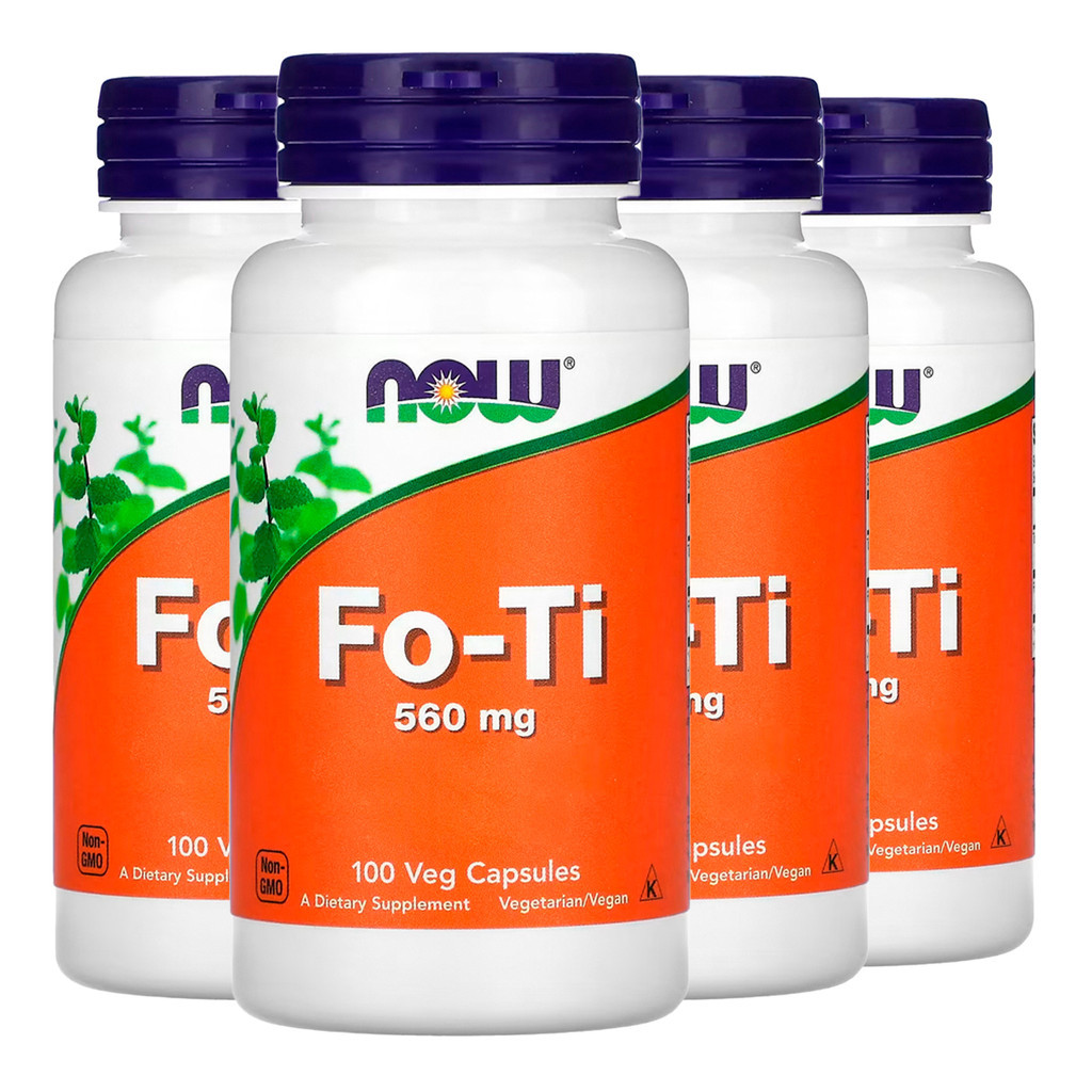 Kit 4x Fo-Ti 560mg (He Shou Wu) Now Foods 100Veg Caps Importado /Made in Usa em Oferta na Shopee