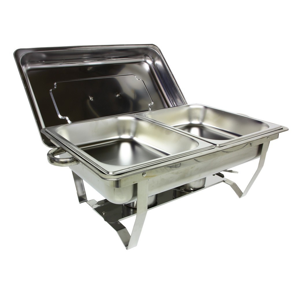 Rechaud Inox 9 Litros 1/2 Panelas  2 Cubas Buffet
