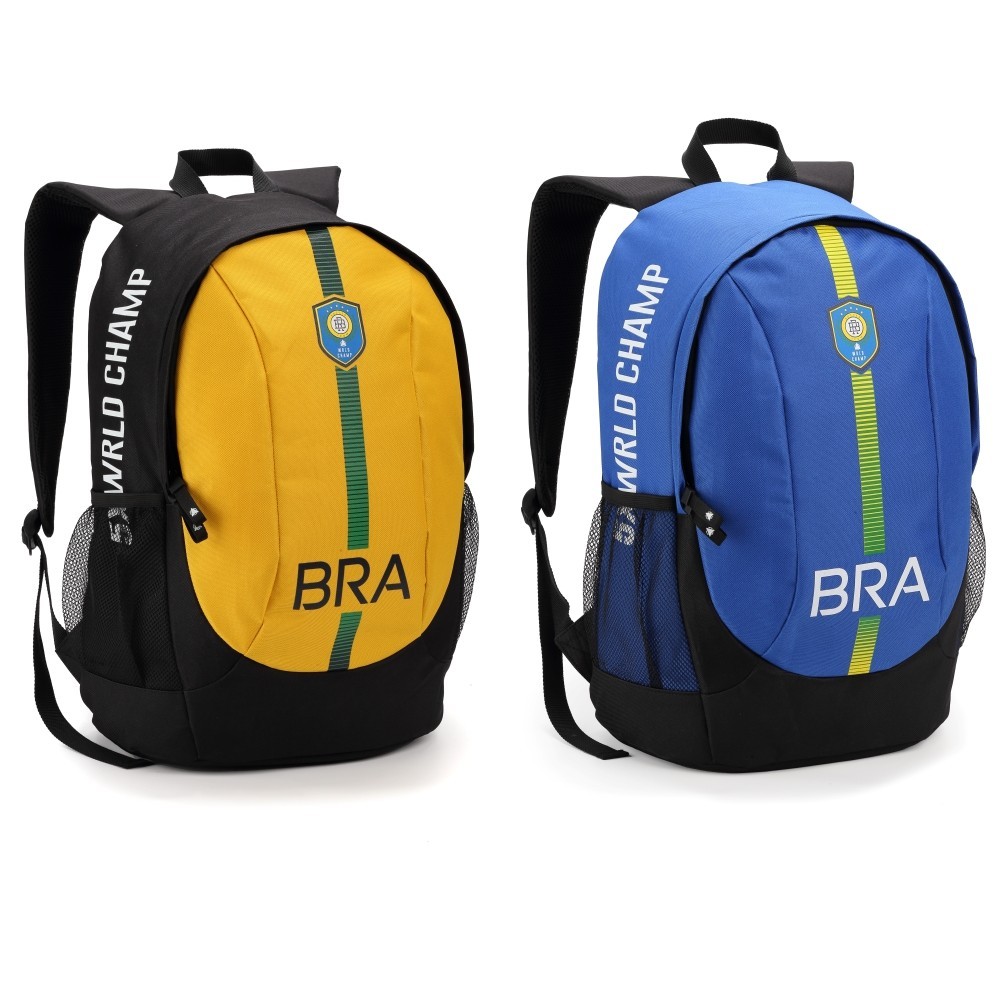 Mochila do Brasil Amarela Azul SEANITE Escolar Faculdade Juvenil em Oferta na Shopee