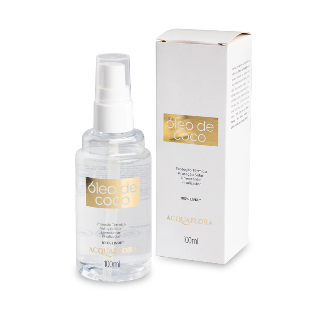 Acquaflora Óleo De Coco Capilar Sol Mar Piscina 100ml Protetor Térmico Umectação