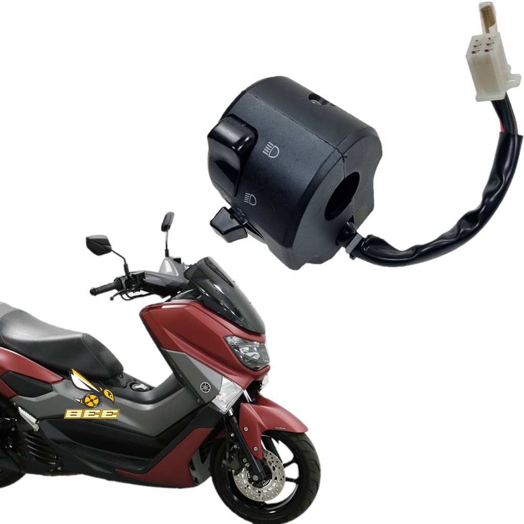 INTERRUPTOR CHAVE LUZ SETA BUZINA NMAX 160 N-MAX NMAX160 BOTÃO YAMAHA 2017 2018 2019 2020