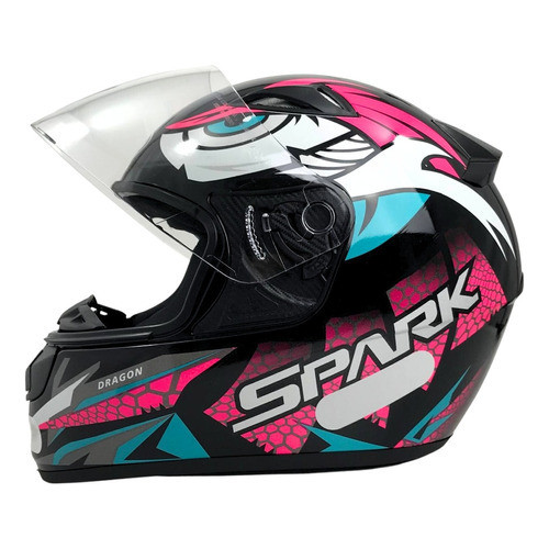 Capacete Moto Feminino Ebf New Spark Esportivo C/ Narigueira