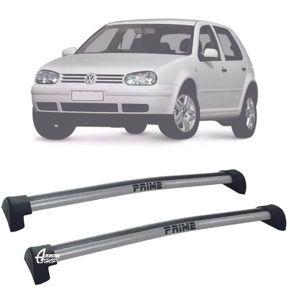 Rack Teto Aluminio Prime VW Golf Sapão MK4 99-05 Prata PR089