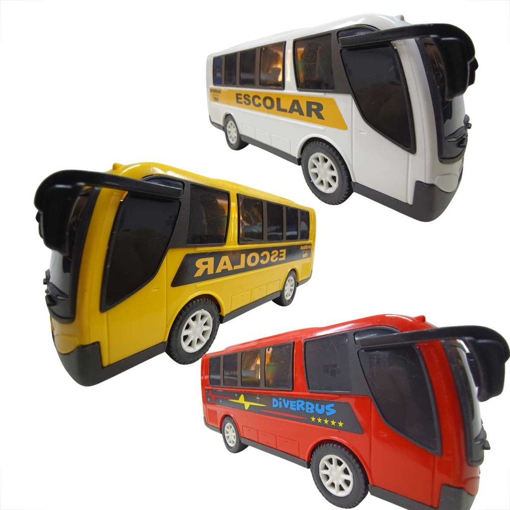 Ônibus escolar em miniatura de Brinquedo 21cm