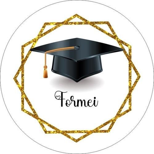 Painel Festa Formatura  Redondo Tecido Sublimado 1,50x1,50 em Oferta na Shopee