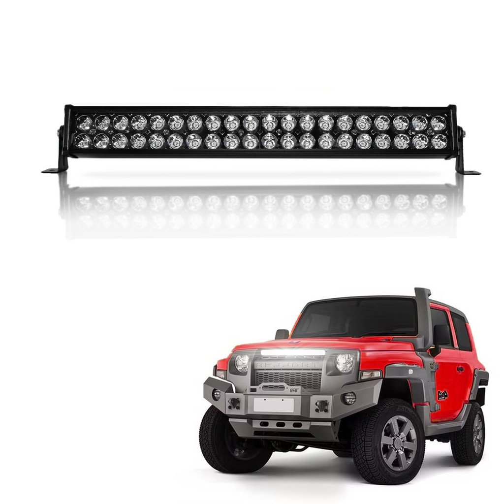 Barra de Led com 54 Cm Bi-Volt 10-30v 120W Branco com 40 LED's foco 30° Caminhão Trator Off Road em Oferta na Shopee