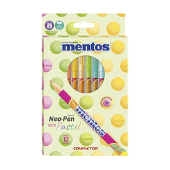 Caneta hidrográfica Neo Pen Mentos com 12 unidades Compactor