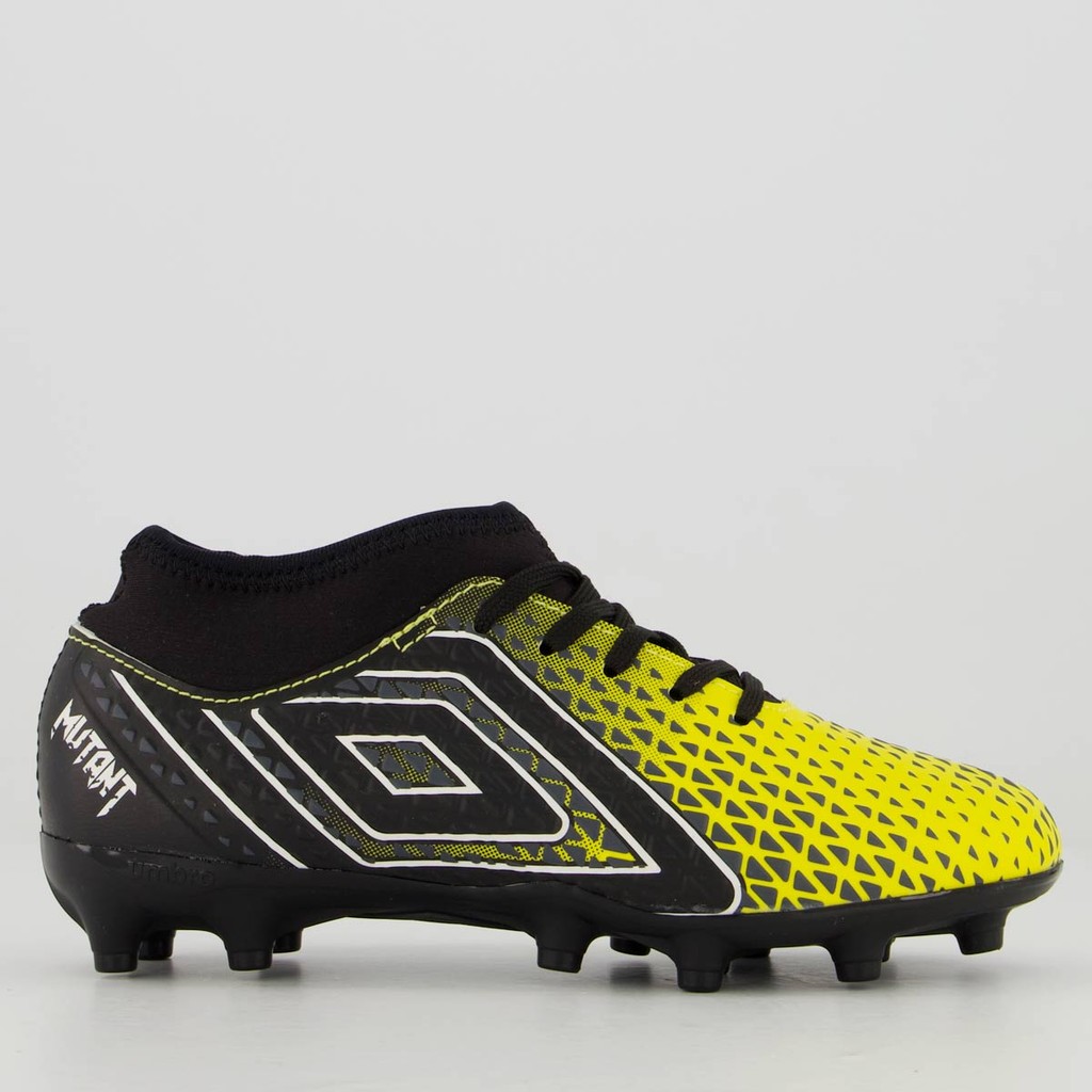 Chuteira Umbro Mutant Campo Juvenil Amarela e Preta - Sports & Outdoors