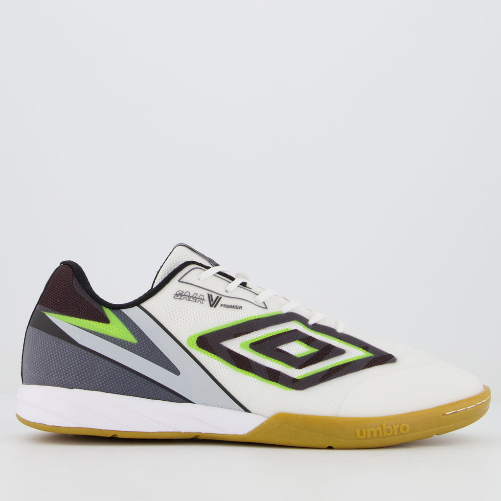 Chuteira Umbro Sala V Premier Futsal Branca - Sports & Outdoors