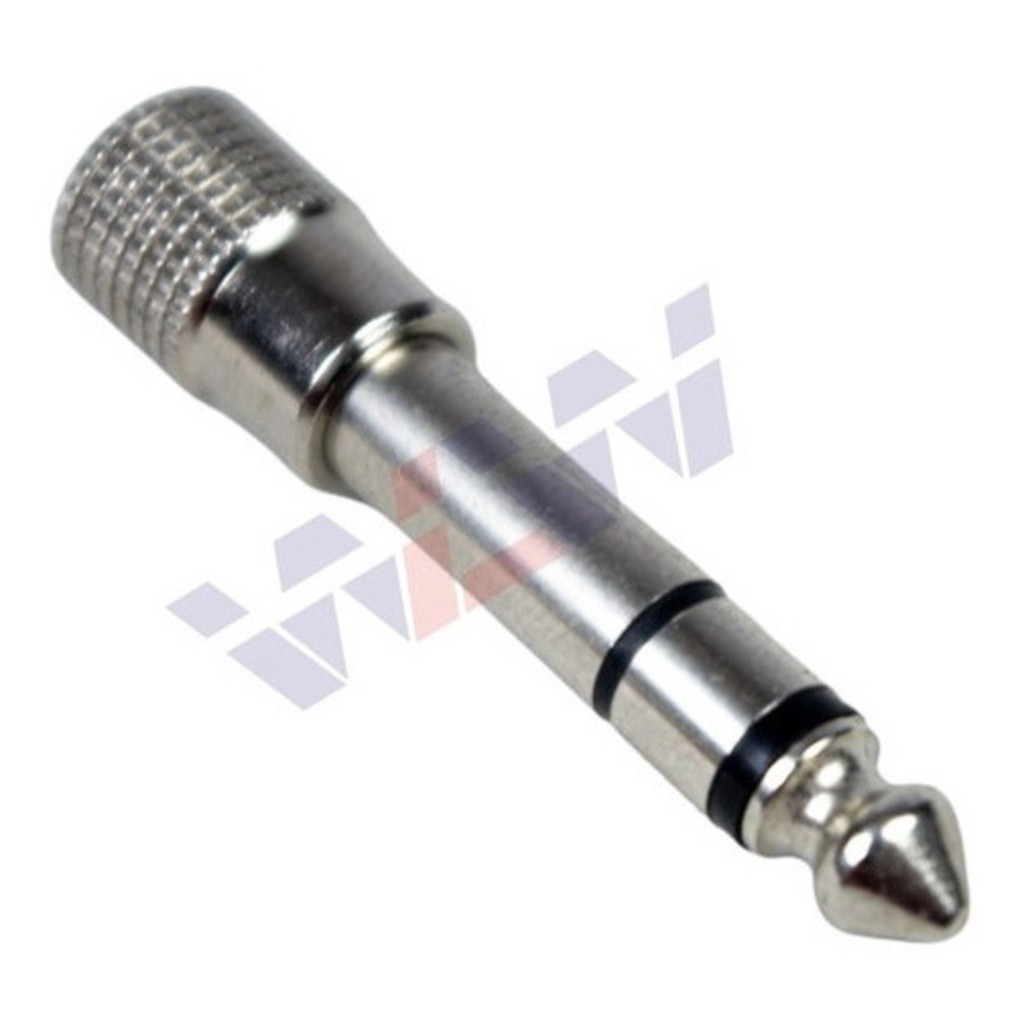 Plug Adaptador P2 Femea X P10 Macho Stereo Metal Blindado em Oferta na Shopee