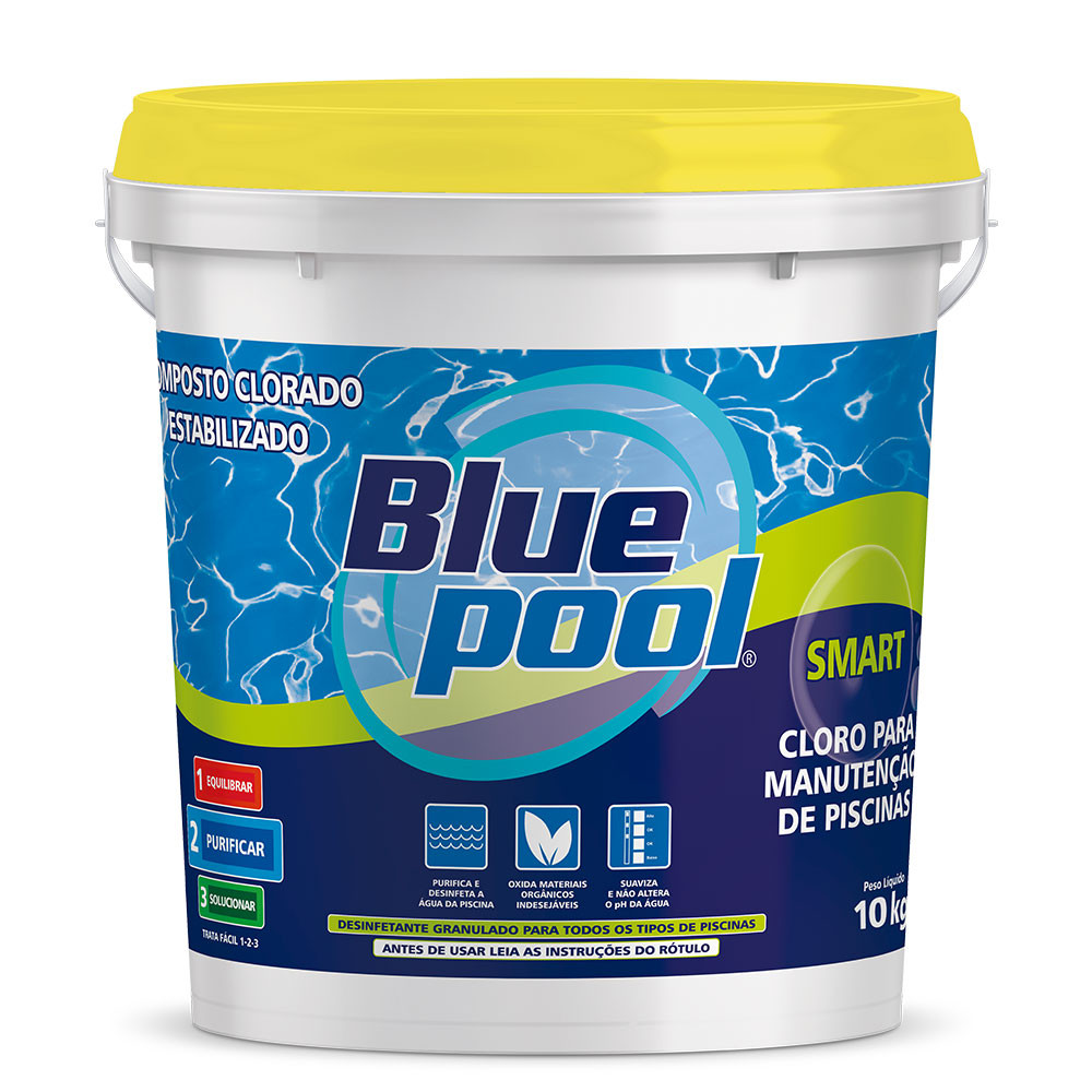 Cloro para Piscina Smart Balde 10kg Bluepool Fluidra em Oferta na Shopee