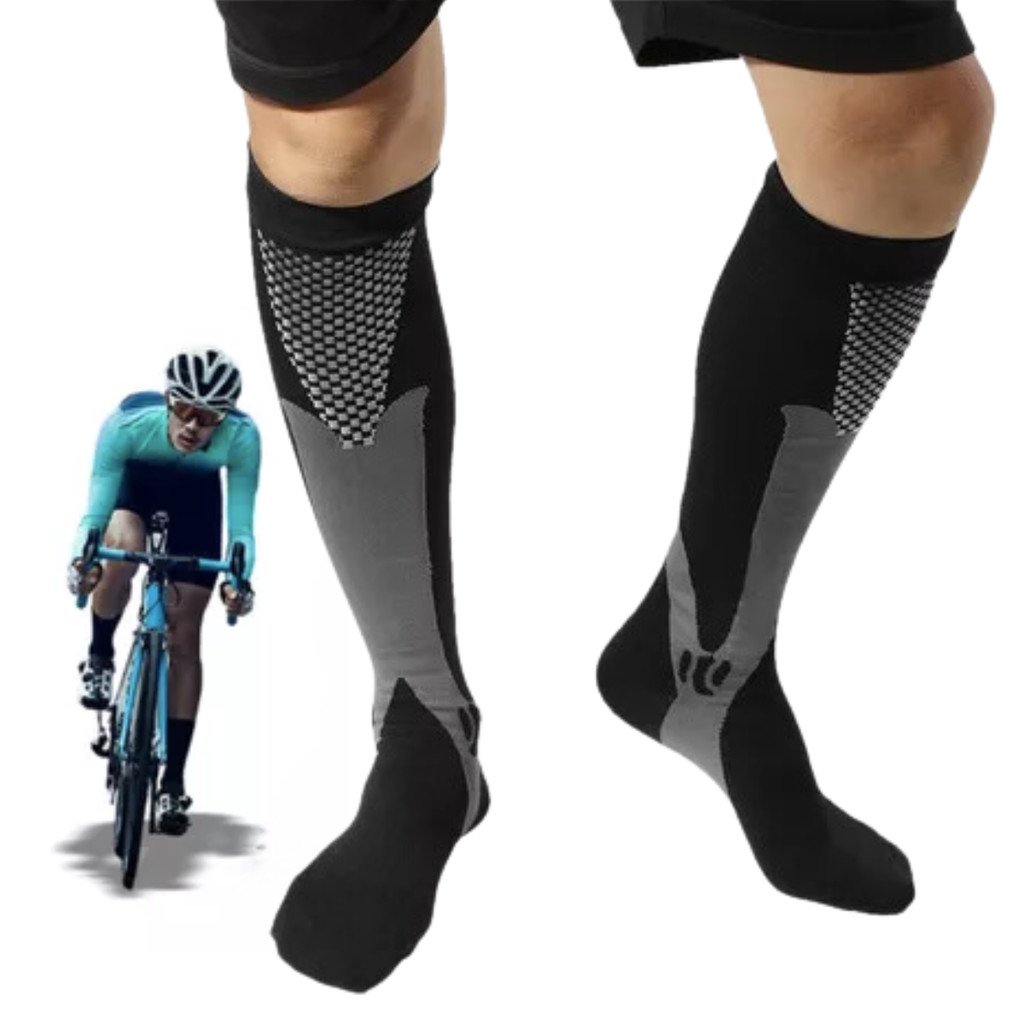 Meia Alta Compressão para Ciclistas Serve do 36 ao 43 em Oferta na Shopee