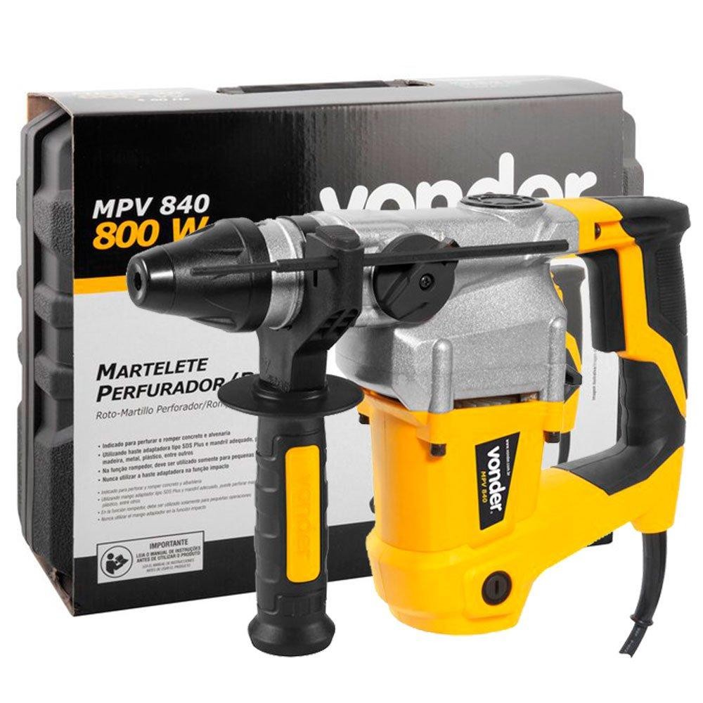 Martelete Perfurador Rompedor Tipo SDS PLUS 800W 4,0J VONDER em Oferta na Shopee