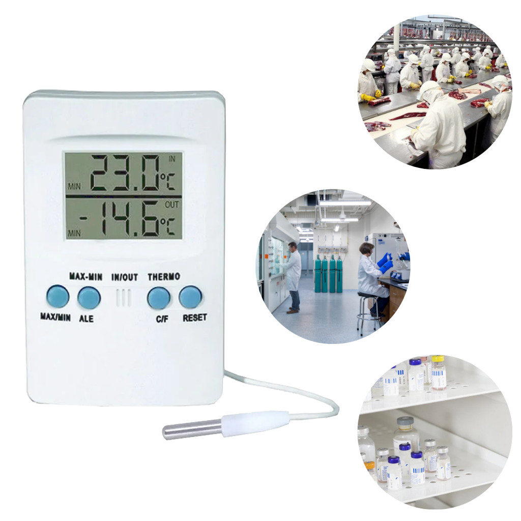 Termômetro Geladeira E Ambiente Digital Com Temporizador Supermedy em Oferta na Shopee