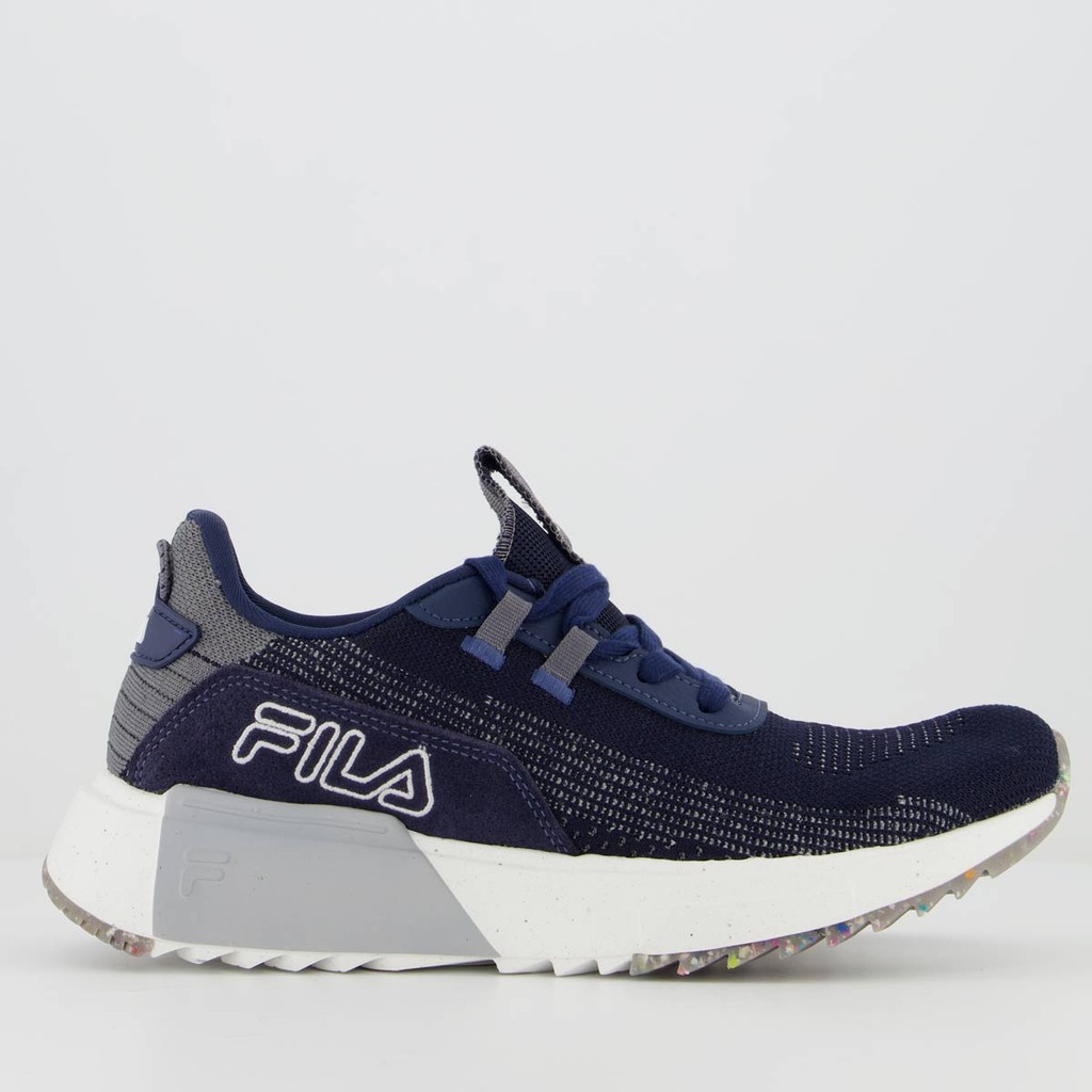 Tênis Fila F Virtuous Knit Marinho e Grafite - Men Shoes