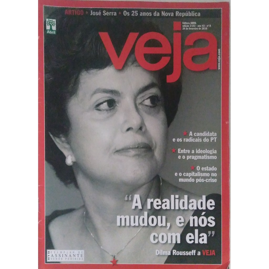 Revista Veja A Realidade Mudou E Nós Com Ela de Vários Autores