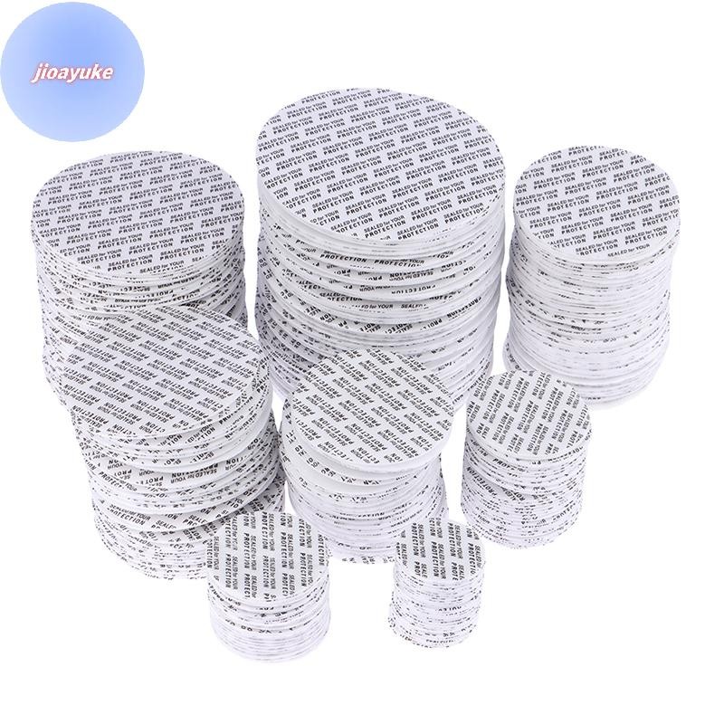 YUKE Forro De Vedação Sensível À Pressão De Espuma Autoadesiva , 200 Peças , Resistente Violação Para Frasco Cosmético ,