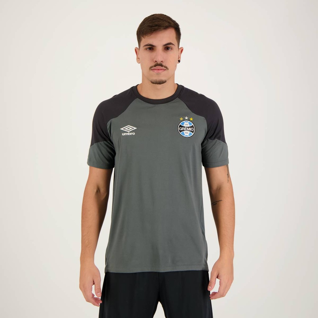 Camisa Umbro Grêmio Concentração 2023 Grafite em Oferta na Shopee