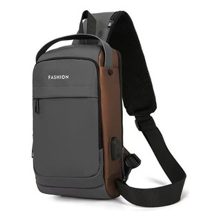 Bolsa Masculina Transversal Conector Usb Antifurto C/senha-2296-1 yobel