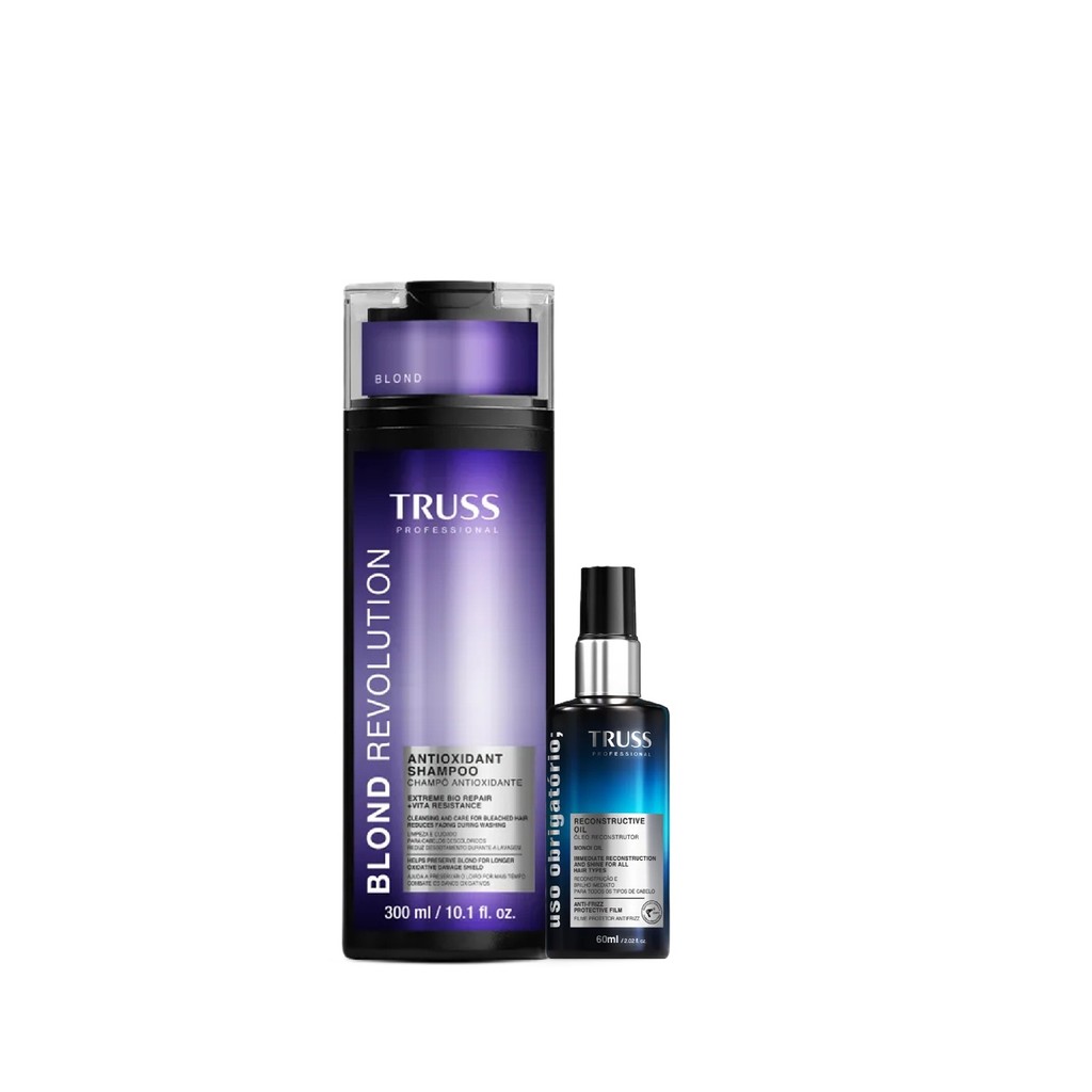 Kit Truss Blond Revolution - Shampoo 300ml + Uso Obrigatório Óleo 60ml