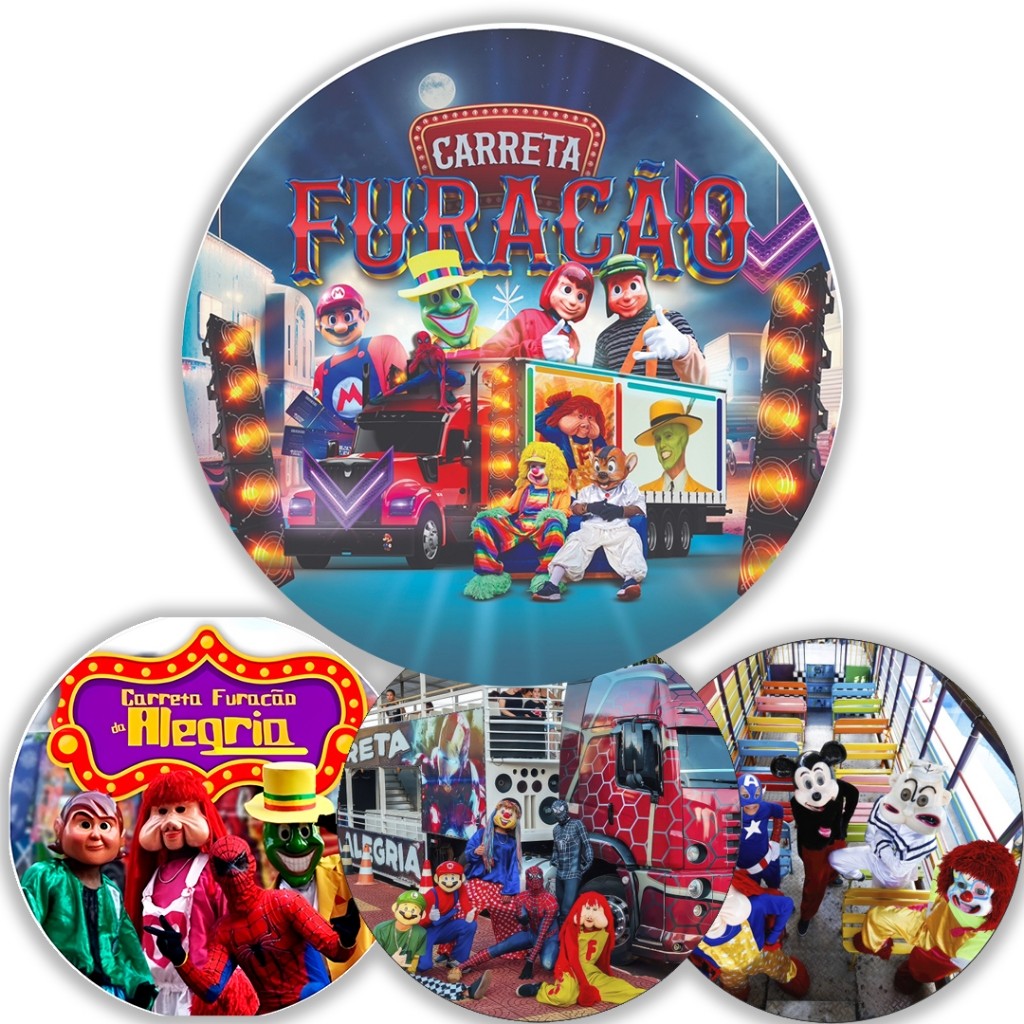 Painel Festa 50X50 Escolha seu TEMA Carreta Furacao Trenzinho Alegria Redondo C/ elástico em Oferta na Shopee