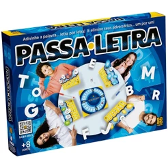 JOGO DE TABULEIRO PASSA LETRA GROW BRINQUEDO MESA STOP CARTA TRAVA BASTA TAPPLE PALAVRAS FORCA PENSA