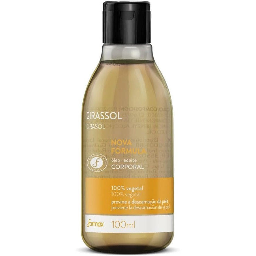 Óleo Corporal de Girassol Farmax 100ml em Oferta na Shopee