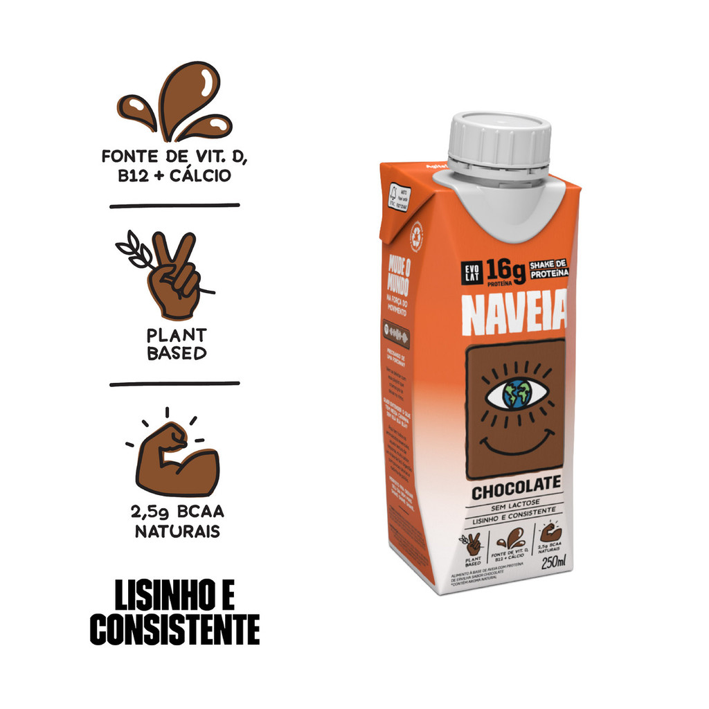 Naveia Shake De Proteína Chocolate 250 Ml - Food & Beverages