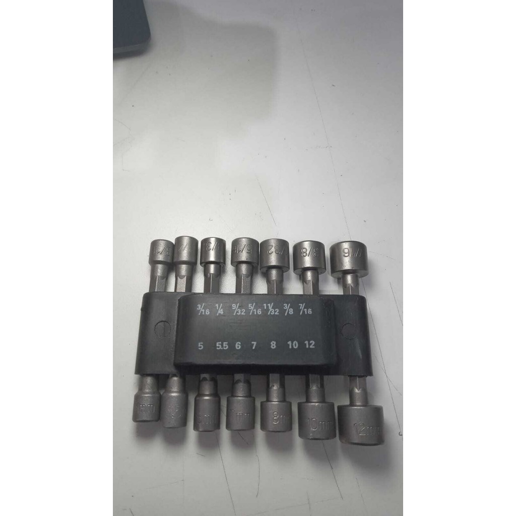 Kit Jogo Bits Soquete 14 PC Canhão para Parafusadeira Furadeira