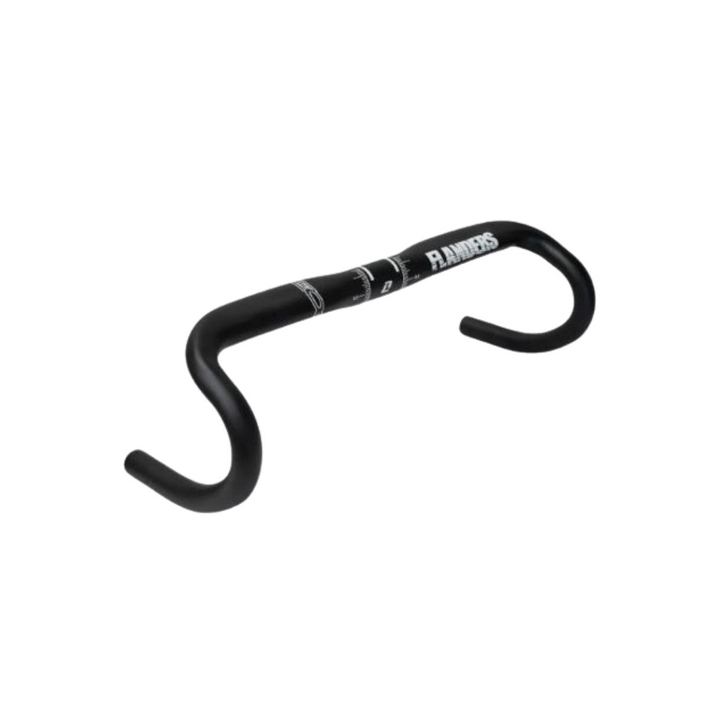 Guidão Bicicleta Bike Speed Gravel Estrada Alumínio 31.8x420mm Zoom Reach 77mm Drop 128mm Preto