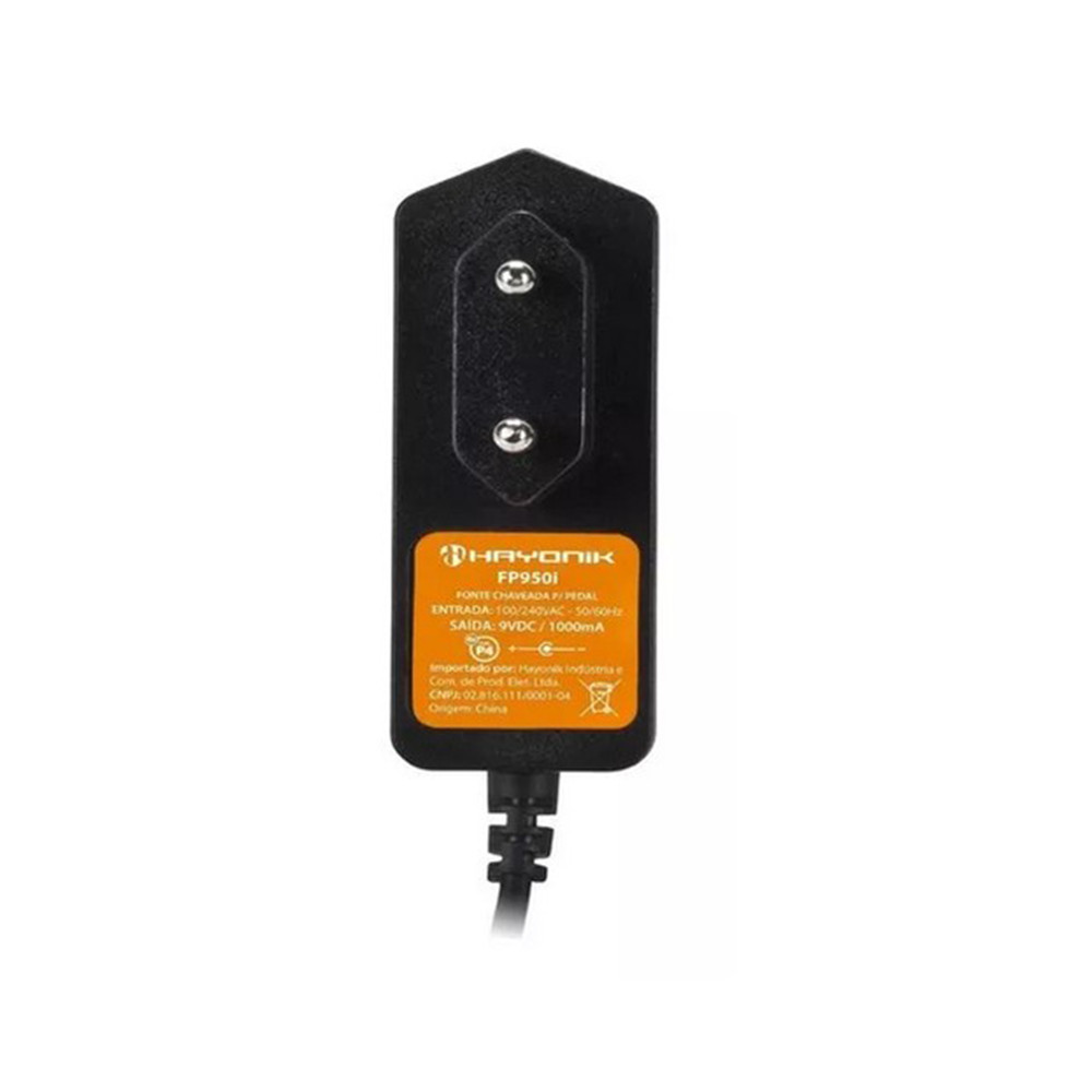 Fonte Chaveada Hayonik CFP950I 9VDC 1A p/ 4 Pedais Cód. 64735 — imagem 2 de 2
