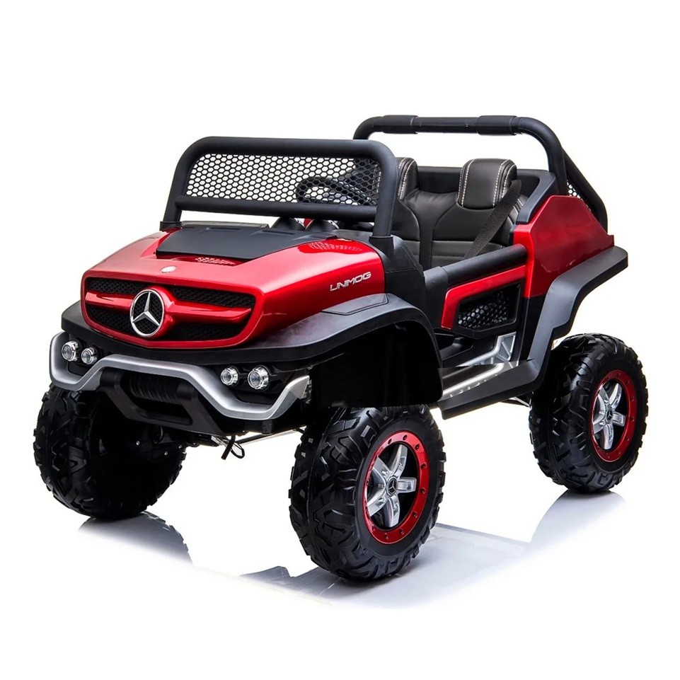 QUADRICICLO ELETRICO UTV MERCEDES UNIMOG 24V VERMELHO - IMPORTWAY