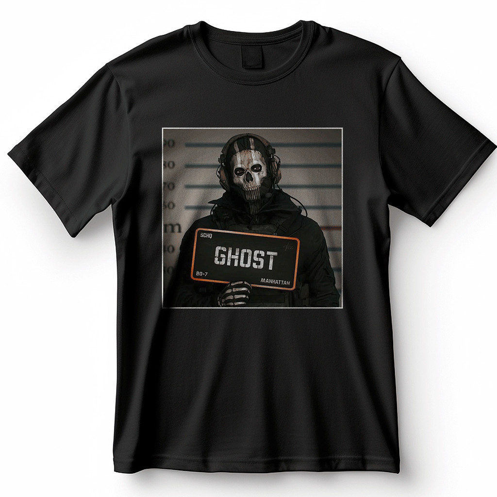 Camiseta Call Of Duty Modern Warfare Ghost Simon Riley Blusa Camisa 100% Algodão