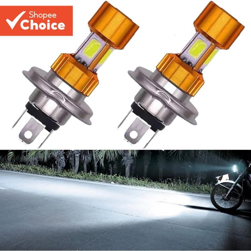 Lâmpada LED Para Farol De Motocicleta H4/P15D/BA20D-Feixe Alto/Baixo 1400LM 6000K , Tecnologia 4COB