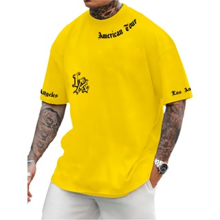 Camiseta Los Angeles America Tour Streest Wear Letras Manfinity Wise 100% Algodão Lançamento em Oferta na Shopee