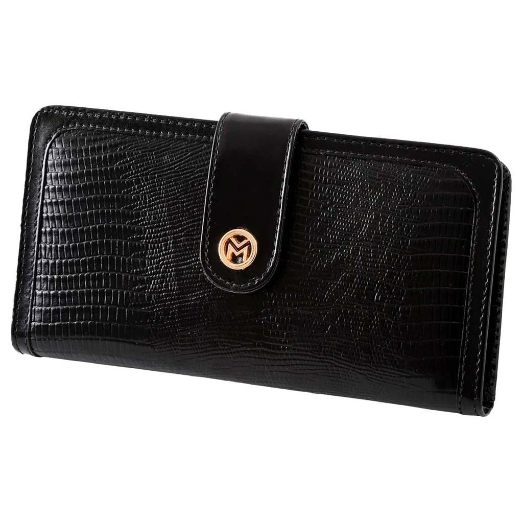 Carteira Feminina Grande Com Espelho Couro Legítimo RG 100