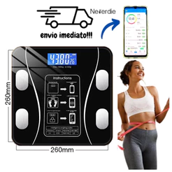 Balança Digital Medidora Corporal Bioimpedância balança digital corporal balança corporal até 180kg TOP