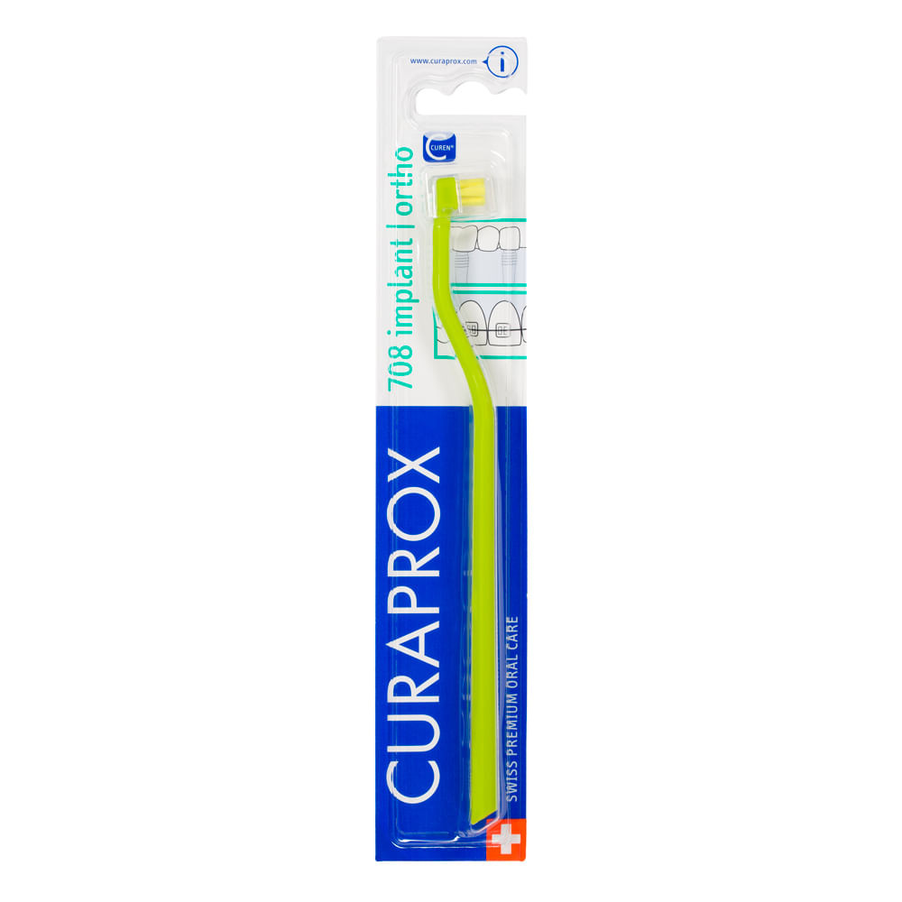 Escova Dental Curaprox CS 708 Ortodôntica Implant Ortho Cores Sortidas 1 Unidade - Health