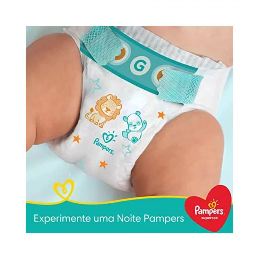 Fralda Pampers Supersec Pacotao Hiper G 34 Unidades – Protecao e Conforto para o Seu Bebe em Oferta na Shopee