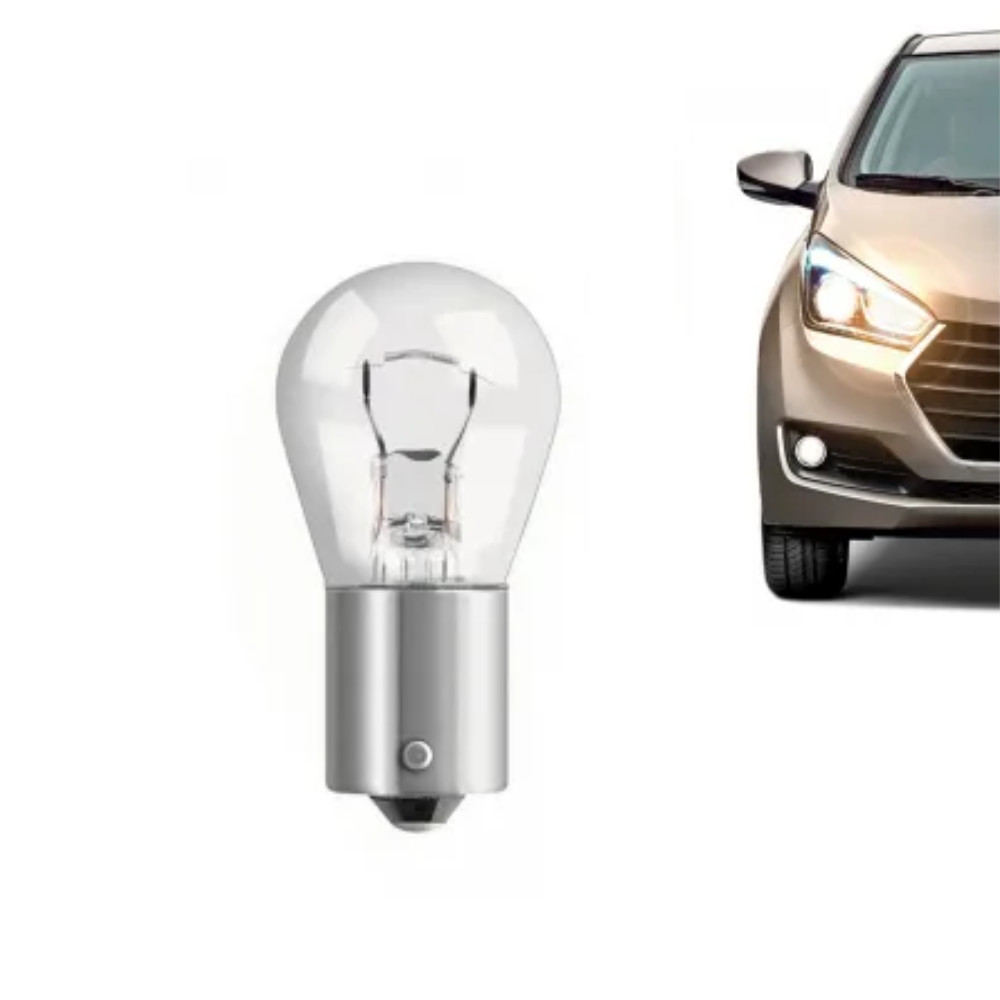 Kit 10 Lâmpadas P21 21W 12V 1 POLO BA15S 1BP32051AA Seta Lanterna Pisca Traseira Alta Qualidade Original