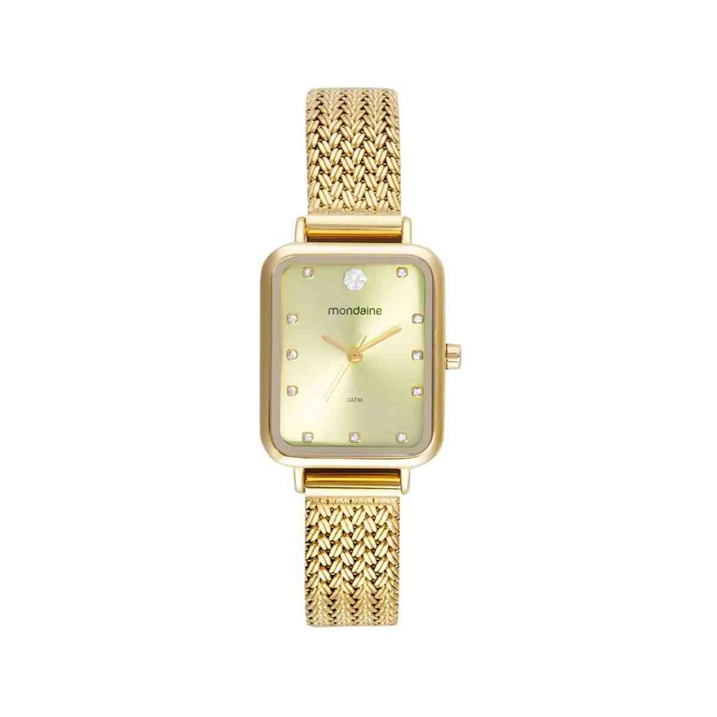 Relógio Mondaine Clássico Dourado Feminino 32744LPMVDE1