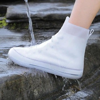Capa De Sapato De Silicone À Prova Dwaterproof Água Botas De Chuva Antiderrapante Sapatos Protetor Ao Ar Livre Reutilizá