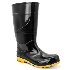 Bota PVC Cano Longo Cartom CA 51055 - Preto e Amarelo