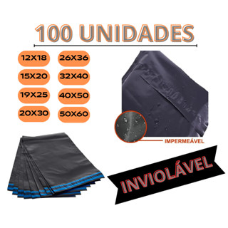 Kit 100 Unidades Envelope De Segurança Aba Adesiva Embalagem Correio Ecommerce Saco Adesivado em Oferta na Shopee